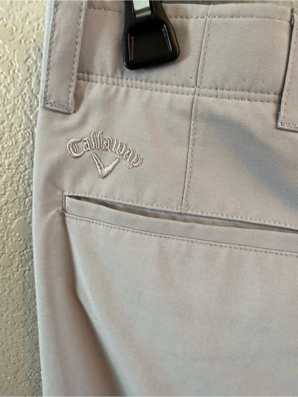 Callaway Golf Shorts Men 30 Gray Flat Front Opti Dri Stretch Activewear